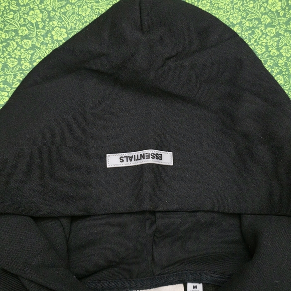Essentials Classic Black Hoodie - Picture 3 of 11